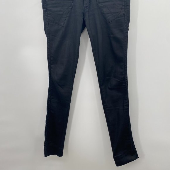 STRETCH SKINNY JEANS BLACK WOMENS SIZE 28 - Picture 4 of 6